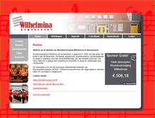 Tablet Screenshot of muziekvereniging-wilhelmina.nl